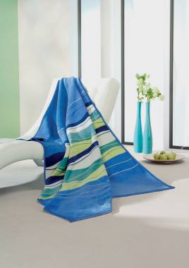 IBENA Jacquard Wohndecke Sorrento 150x200 \"Welle 3605\"