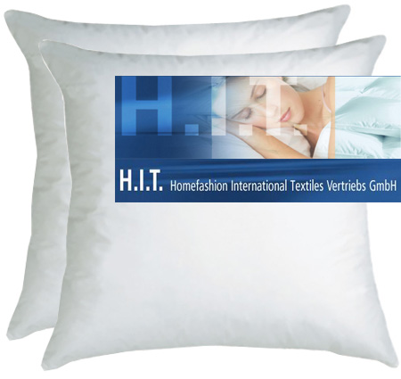 Paket mit 2x H.I.T 70/30% Feder/Daunen 80x80 KISSEN 60°